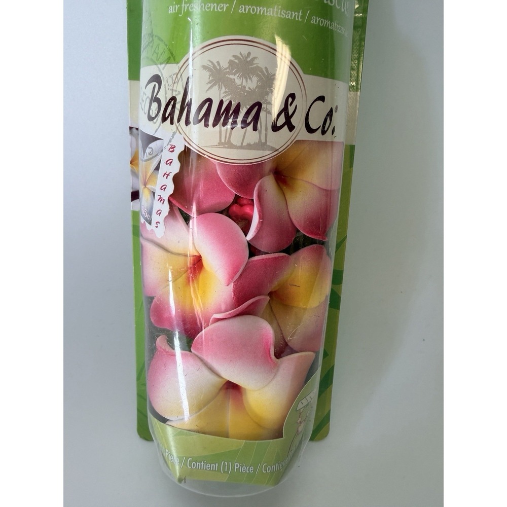 New Bahama & Co Scented Flower Necklace Car Odor Eliminating Air Freshener Pink - Picture 4 of 8